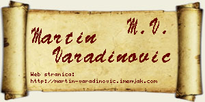 Martin Varadinović vizit kartica